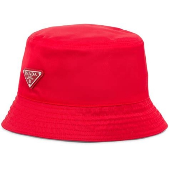 NEW! AUTHENTIC Prada Re-Nylon Bucket Hat MSRP $725 Red - Picture 7 of 11